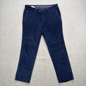 Eurex By Brax Corduroy Pants Mens 38x32* Blue Cord Jim 316 Stretch Flex‎ Chino